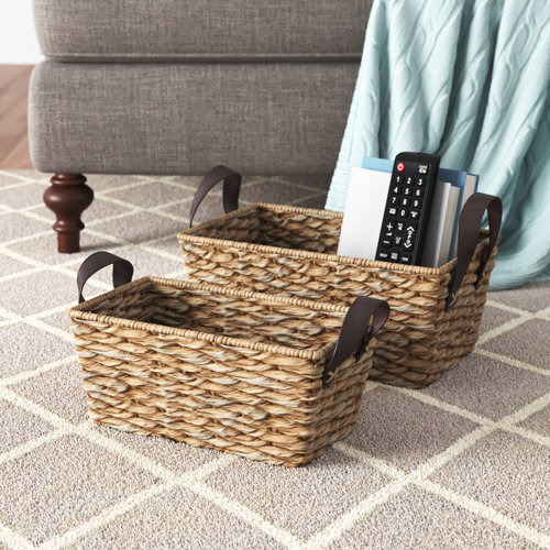 Dovecove 2 Piece Wicker Basket Set Wayfair